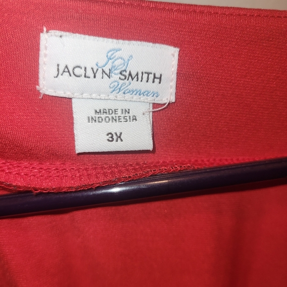 Red Beaded Neckline Blouse - Picture 3 of 5